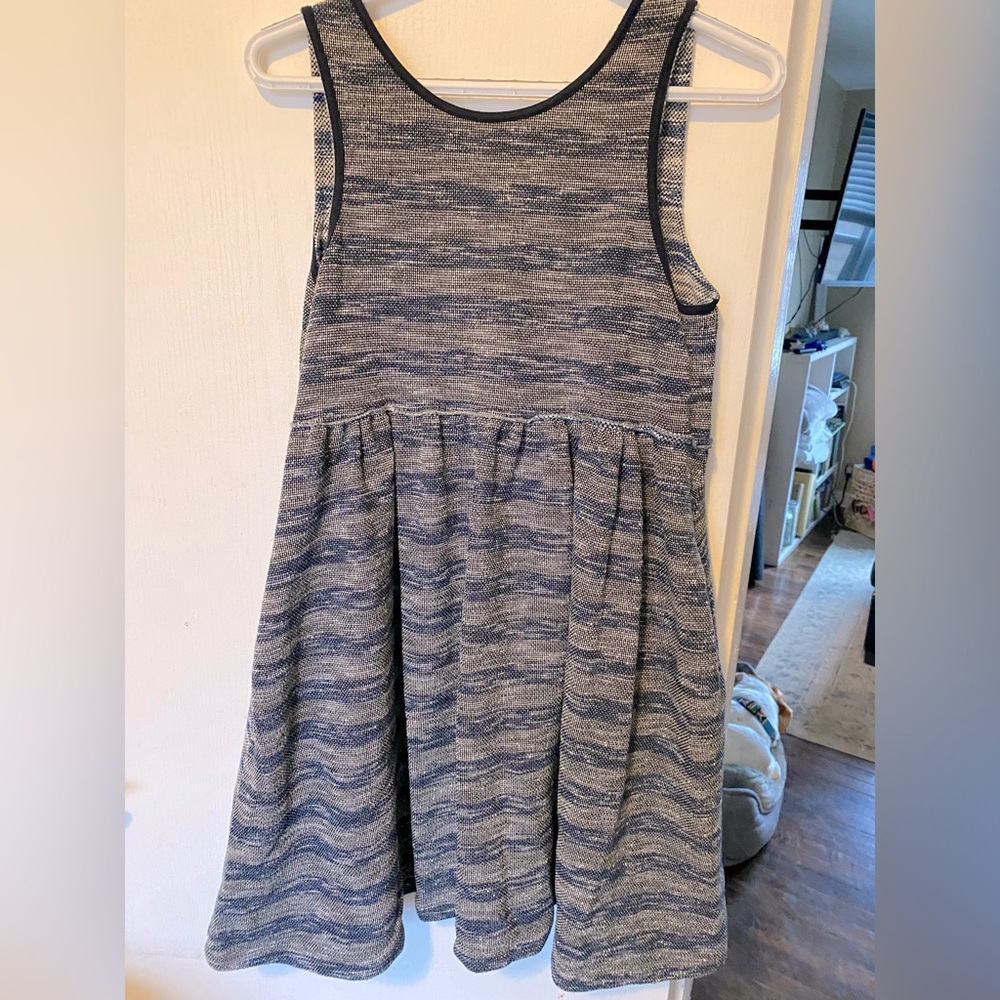 Free People Textured Striped Mini Dress